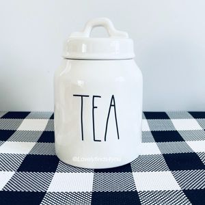 Rae Dunn TEA canister HTF